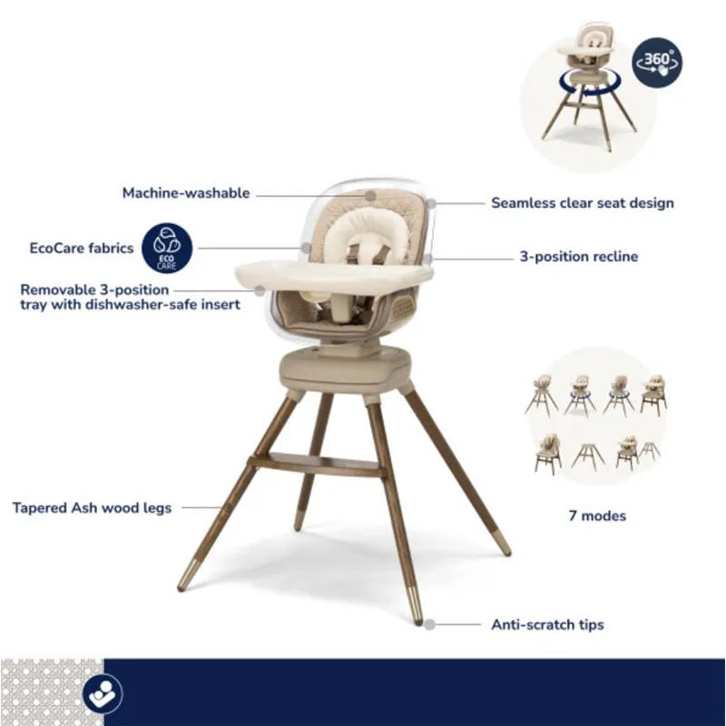 Maxi-Cosi - Kiskadee 360 Rotating Highchair Kindred Collection, Natural Heritage Image 3