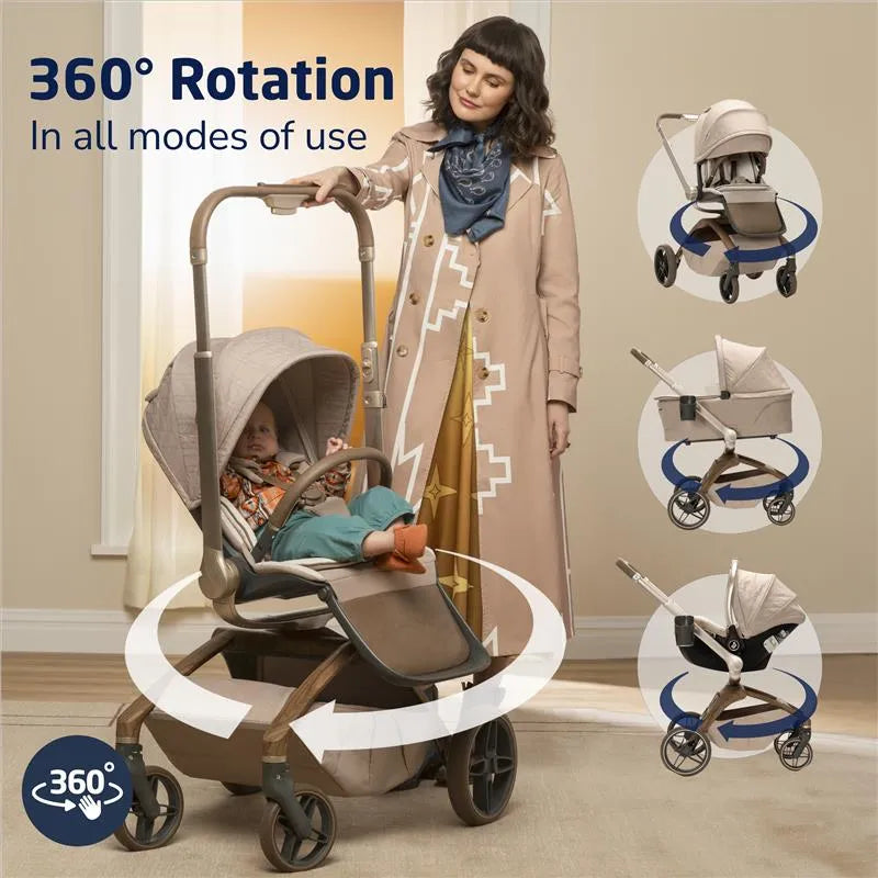 Maxi-Cosi - Tana 360 Rotating Modular Stroller Kindred Collection, Natural Heritage Image 4