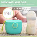 Melii - Baby Formula Storage Container with Integrated Scoop 400ml / 13.5oz Capacity, Blue Image 5