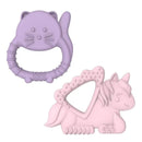 Melii - Baby Teethers, 100% Food Grade Silicone, Multiple Textures, BPA Free, Unicorn & Cat Image 1