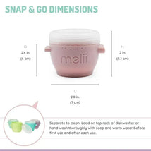 Melii - Snap & Go Baby Food Storage Containers, 2 oz, 6 Pack Image 2