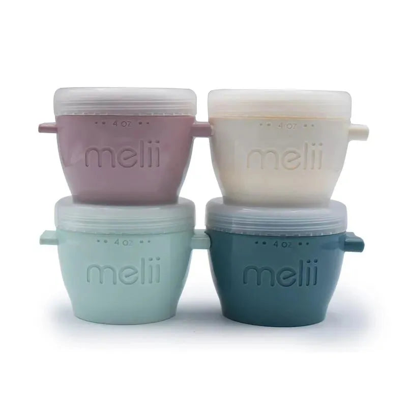 Melii - 4Pk Snap & Go Baby Food Storage Containers, 4 Oz Image 1