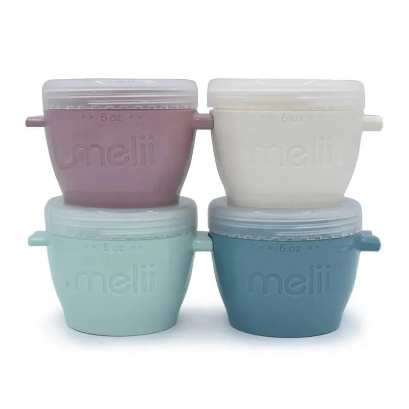 Melii - 4Pk Snap & Go Baby Food Storage Containers, 6 Oz Image 1