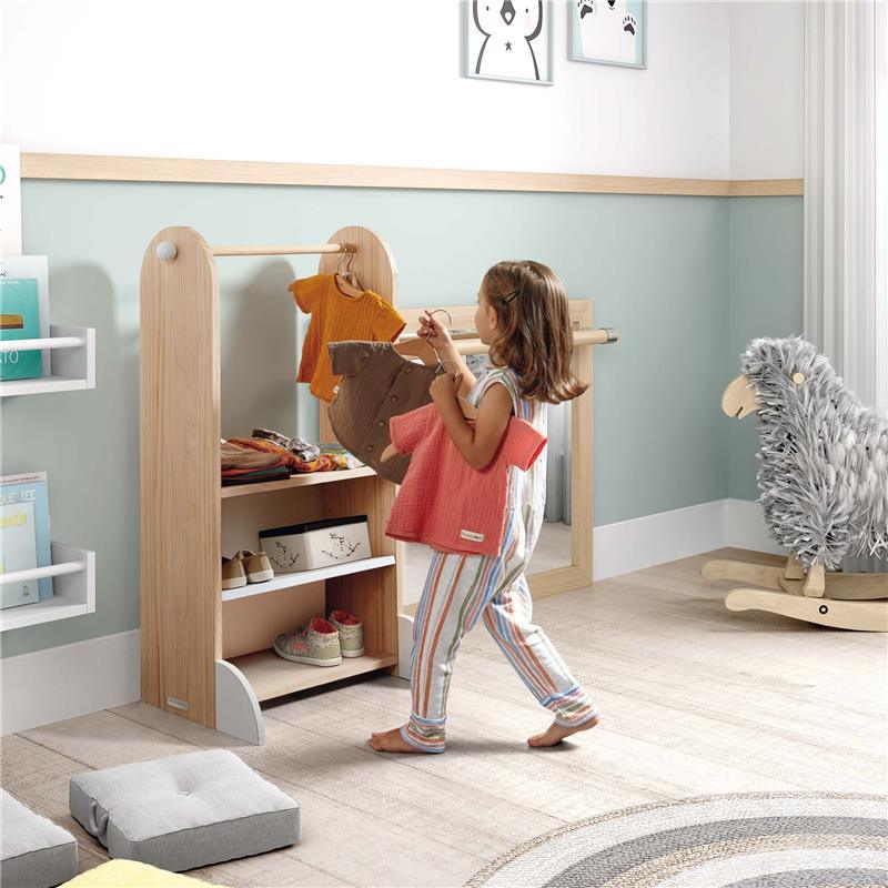 Montessori Wardrobe, Kids Shoe Rack, Newborn Gift, Montessori Furniture,  First Birthday Gift, First Steps 