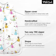 Milk Snob - Disney Baby Sleeping Sack, Sleeveless Sleep Bag and Wearable Zip Up Blanket, Princess Image 2