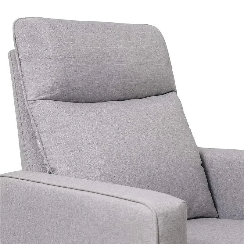 Million Dollar Baby - DaVinci Gabby Pillowback Swivel Glider, Misty Grey Image 10