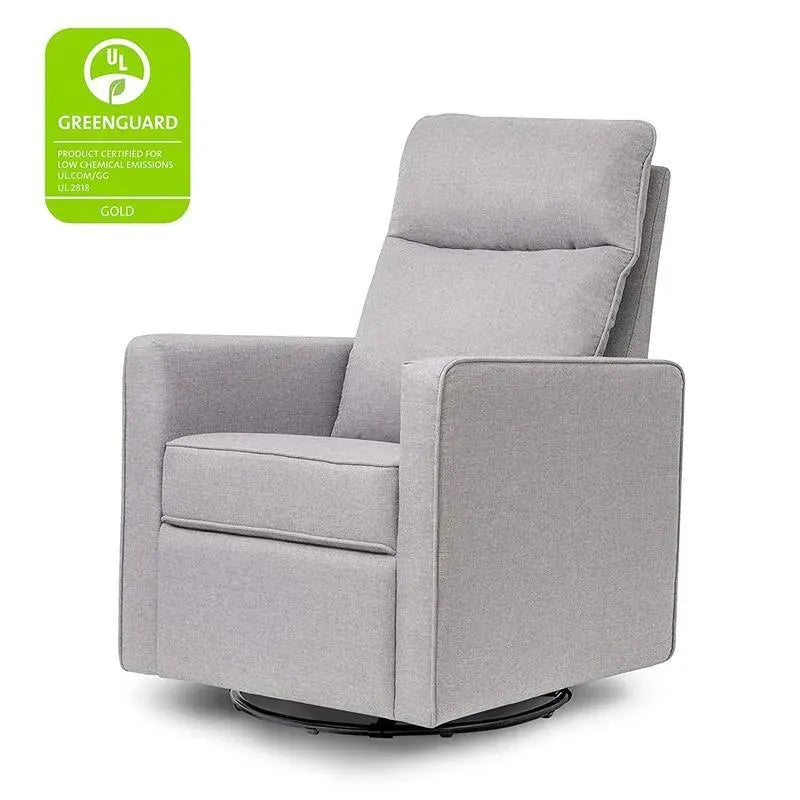 Million Dollar Baby - DaVinci Gabby Pillowback Swivel Glider, Misty Grey Image 2