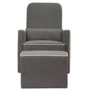 Million Dollar Baby - DaVinci Olive Glider and Ottoman, Dark Gray/Cream  Image 1