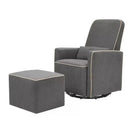 Million Dollar Baby - DaVinci Olive Glider and Ottoman, Dark Gray/Cream  Image 3