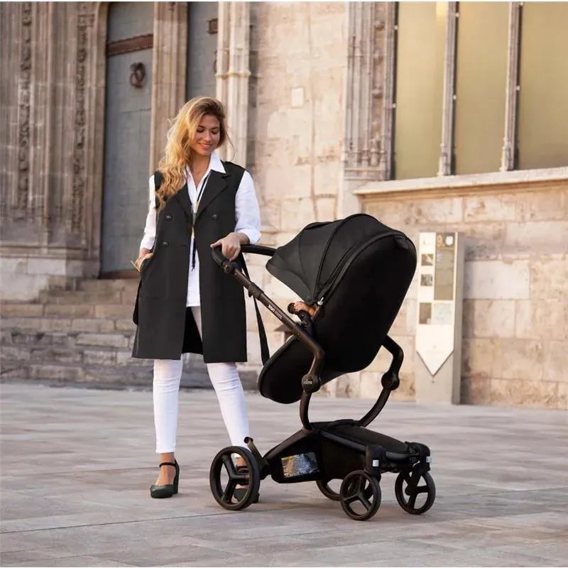 Mima - Xari Max Stroller Black Chassis/Black Seat Box/Black Starter Pack Image 3