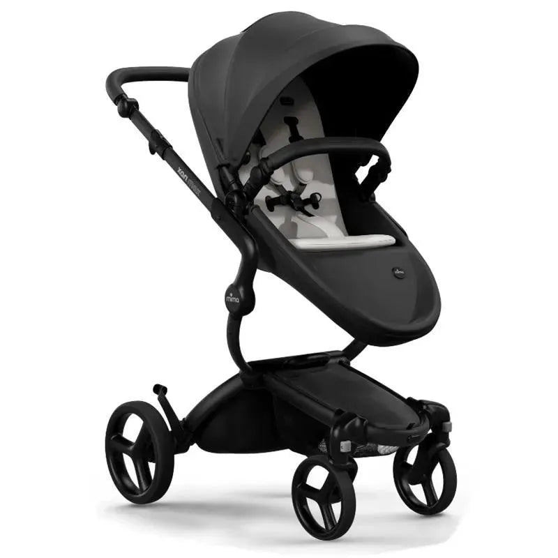 Mima - Xari Max Stroller Black Chassis/Black Seat Box/Stone-White Starter Pack Image 1