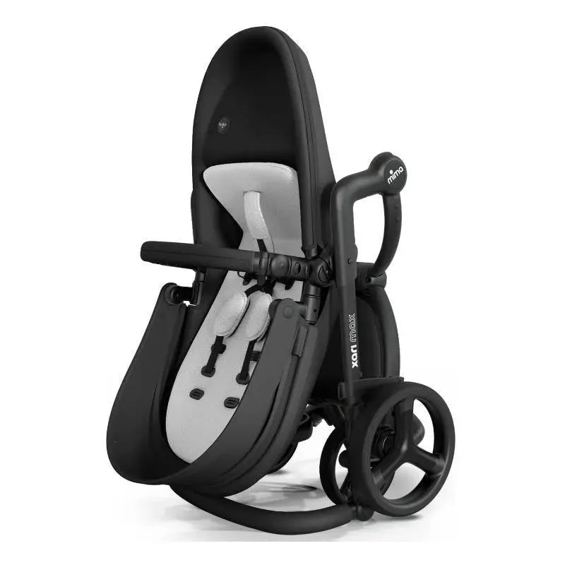 Mima - Xari Max Stroller Black Chassis/Black Seat Box/Stone-White Starter Pack Image 3