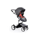 Mima - Xari Stroller Aluminum Chassis, Black Seat Box & Coral Red Starter Pack Image 1