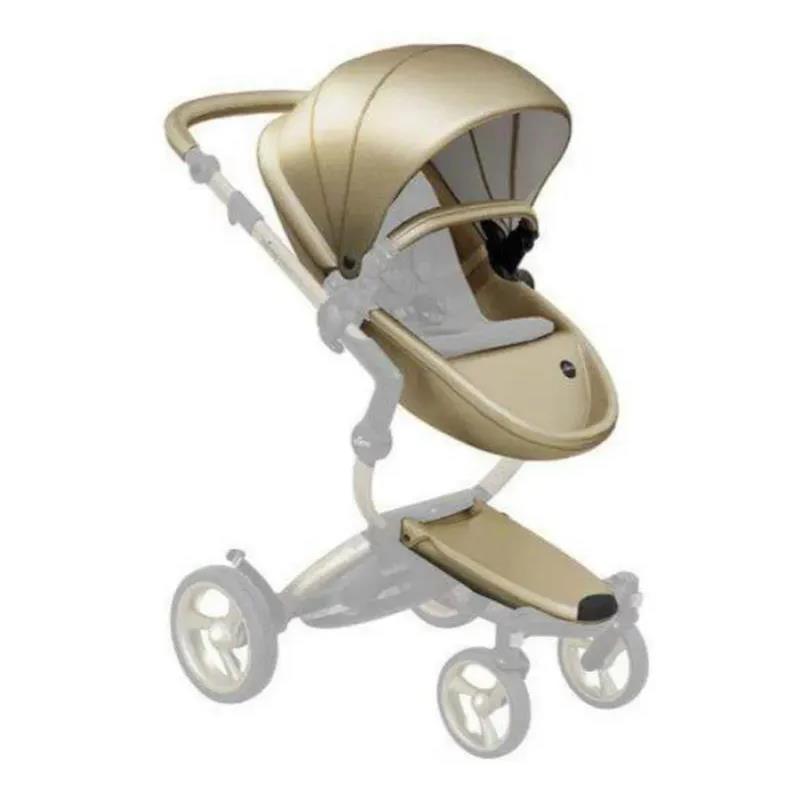 Mima - Xari Stroller Black Chassis, Champagne Seat Box & Snow White Starter Pack  Image 2