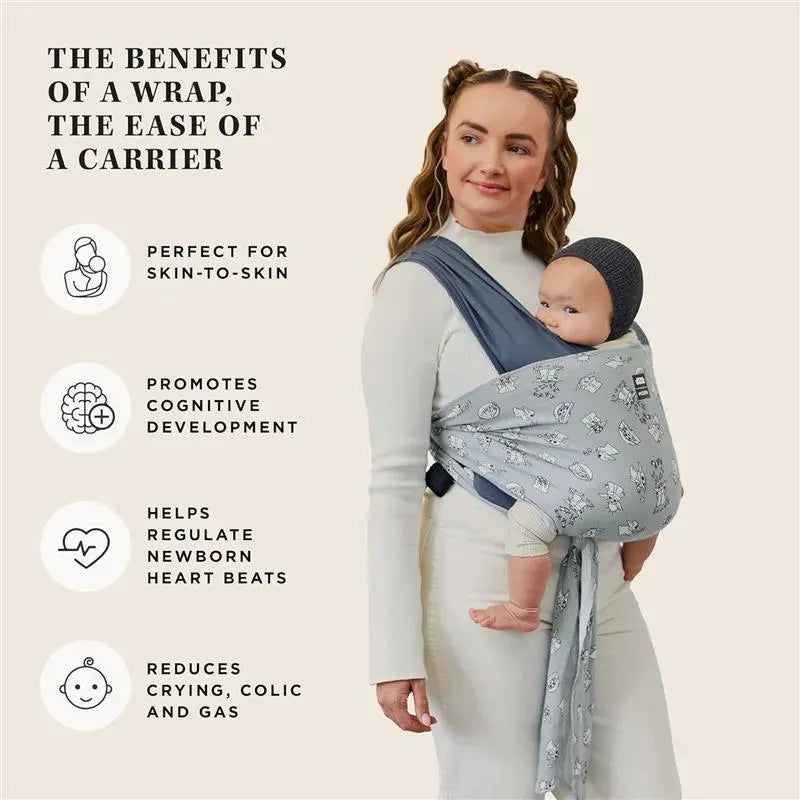 Moby - Easy-Wrap Carrier, Baby Carrier and Wrap in One, Disney Star Wars Grogu's Galaxy Image 5