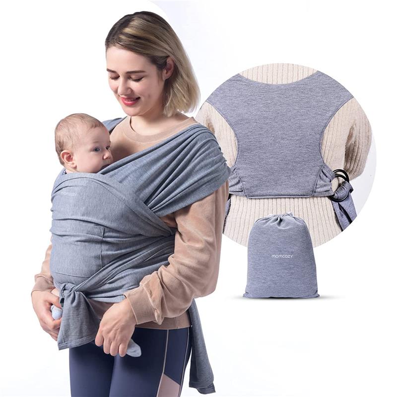 Momcozy - Baby Wrap Carrier, Grey Image 1