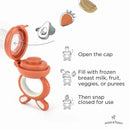 Moss & Fawn - Forage Feeder, Soothing Silicone Frozen Baby Food Teething Toy, Terracotta Image 2