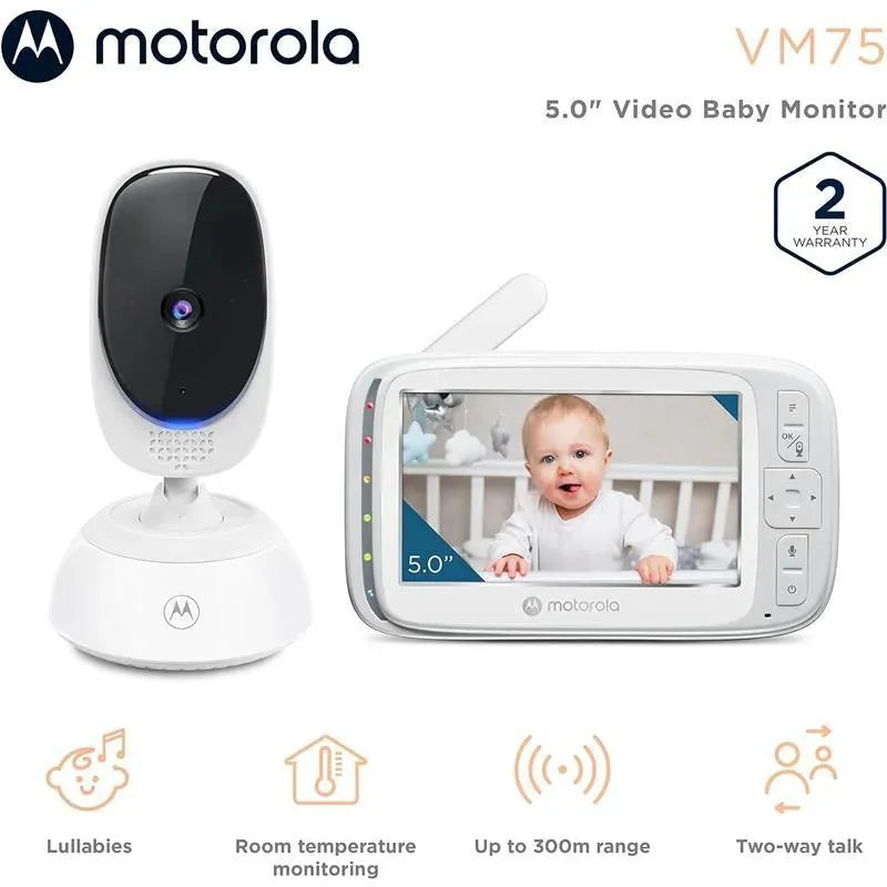 Motorola - VM75 Indoor Video Baby Monitor with Camera Image 3