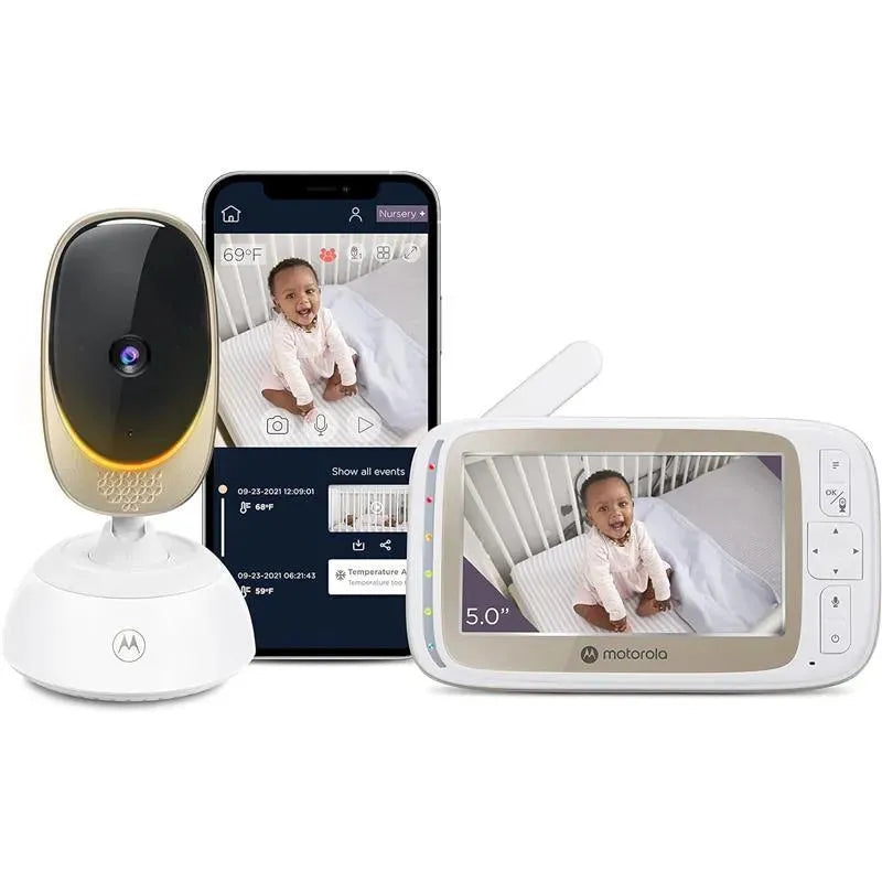 Motorola - Baby Monitor VM85 Indoor WiFi Video with Camera & Mood Light Image 1