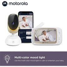 Motorola - Baby Monitor VM85 Indoor WiFi Video with Camera & Mood Light Image 2