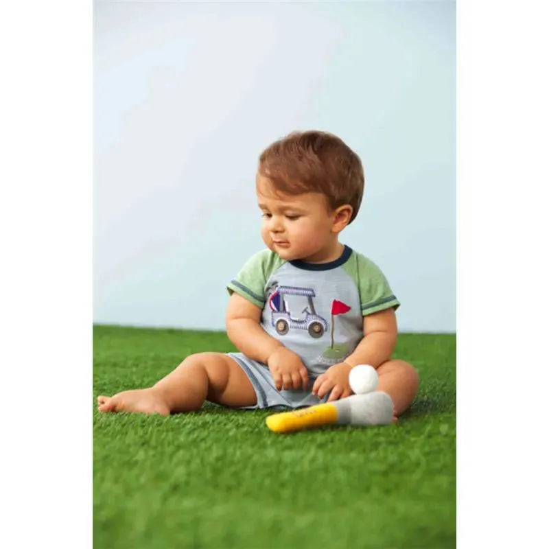 Mud Pie - Baby Boy Golf Shortall, Grey Image 3