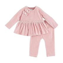 Mud Pie - Baby Pink Velour Pant Set Image 1