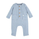 Mud Pie - Blue Stripe One Piece, 3-6 Months Image 1