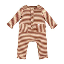 Mud Pie - Brown Stripe One-Piece, 3-6 Months Image 1