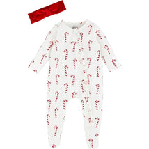 Mud Pie - Candy Cane Sleeper & Headband Set  Image 1