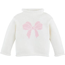 Mud Pie - Kids Children's Bow Rollneck Sweater, 12-18 Months Image 1