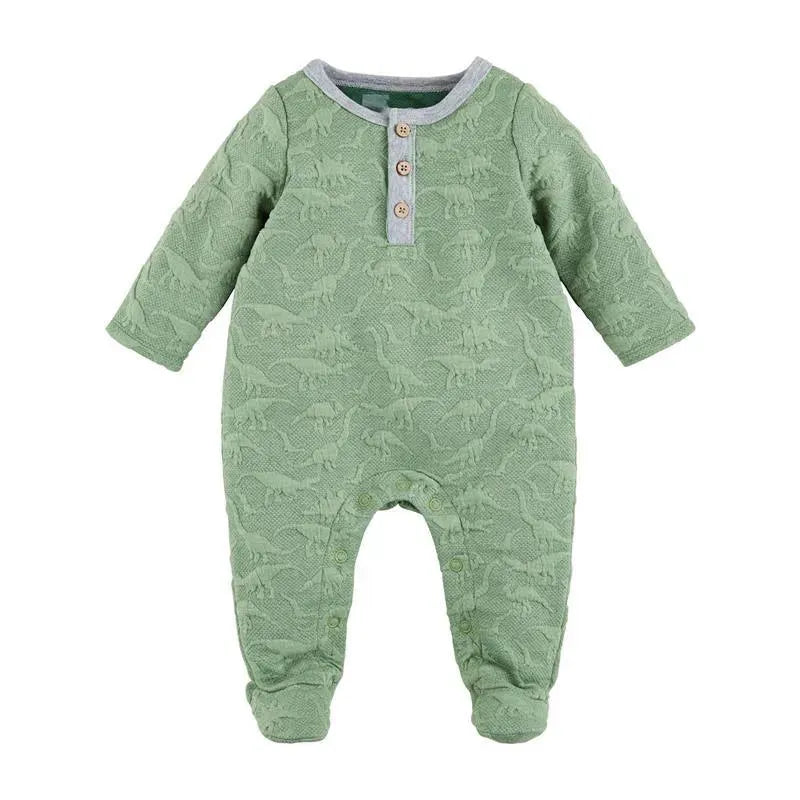 Mud Pie - Quilted Dino Sleeper, 0-3 Months Image 1