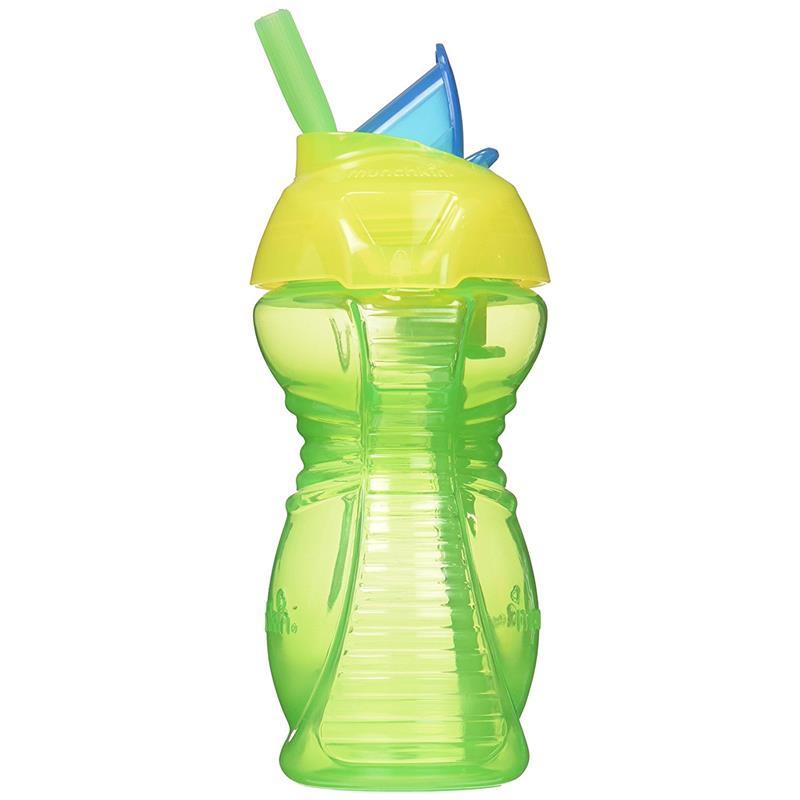 Munchkin Click Lock Weighted Straw Cup, 7oz, 2 Pack, Blue/Green