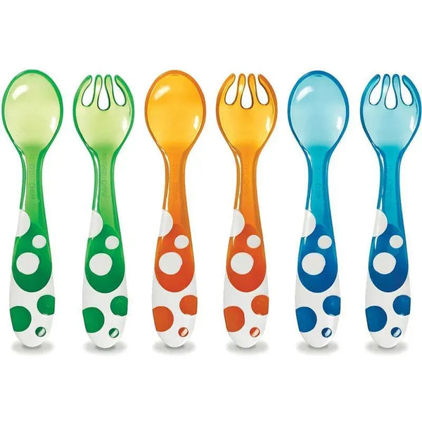 Munchkin Soft-Tip Infant Spoon, BPA Free, Multi-Color, 6 Count