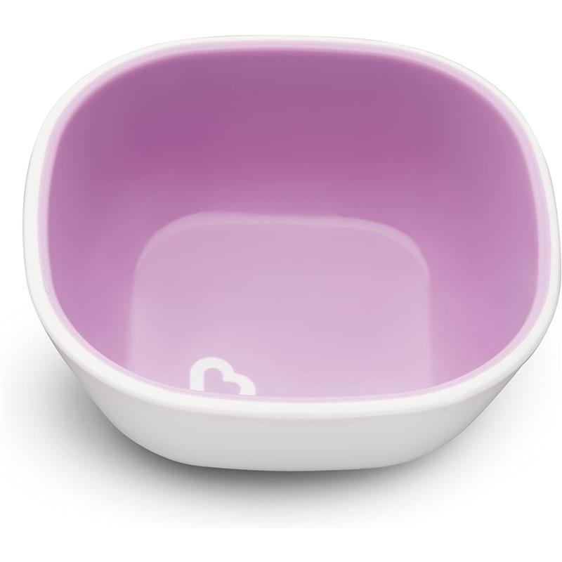 Munchkin Splash Toddler Bowls, Pink/Purple Image 3