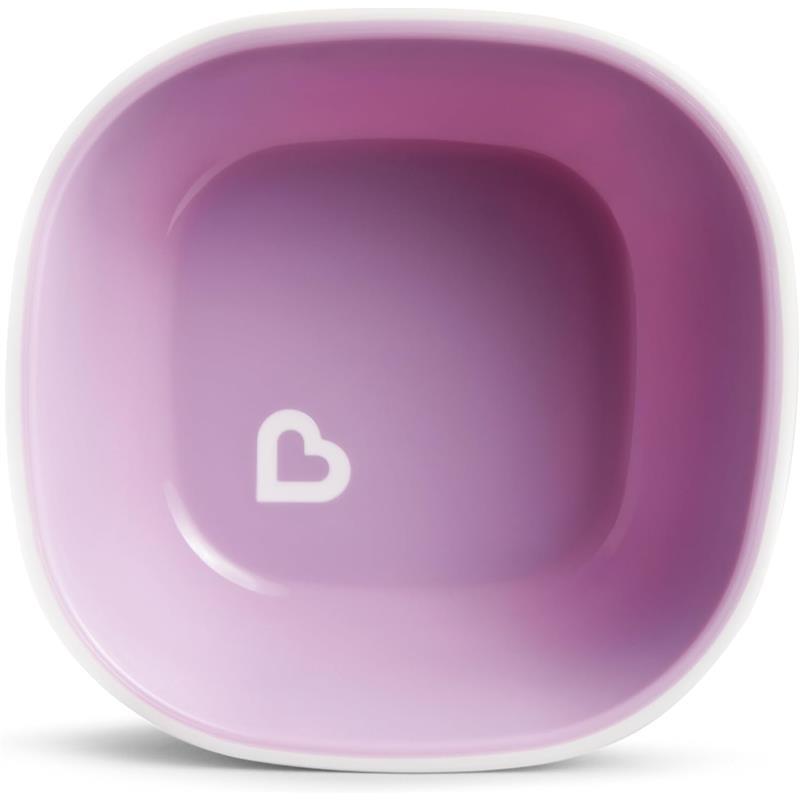 Munchkin Splash Toddler Bowls, Pink/Purple Image 4