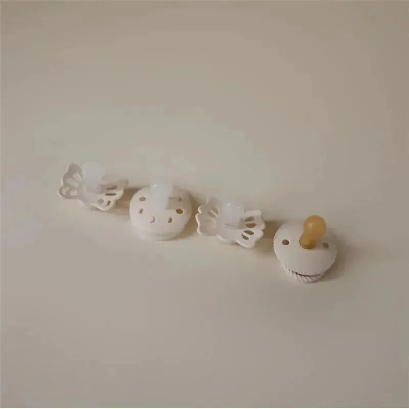 Mushie - Frigg Baby's First Pacifier Set, Cream Image 3