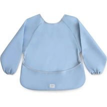 Mushie - Long Sleeve Baby Bib, Waterproof Fabric, Adjustable Fit for Ages 6-24 Months, Tradewinds Image 1