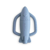 Mushie - Silicone Baby Rocket Rattle Teether Toy Image 1