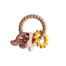 Mushie - Silicone Nature Teething Ring Toy Image 1