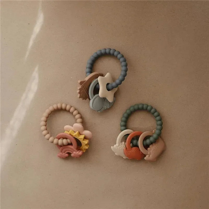 Mushie - Silicone Nature Teething Ring Toy Image 8