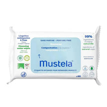 Mustela - Compostable Cleansing Water Wipes Fragrance Free Image 1