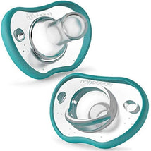 NanoBebe 2-Pack Flexy Pacifiers, Teal Image 1