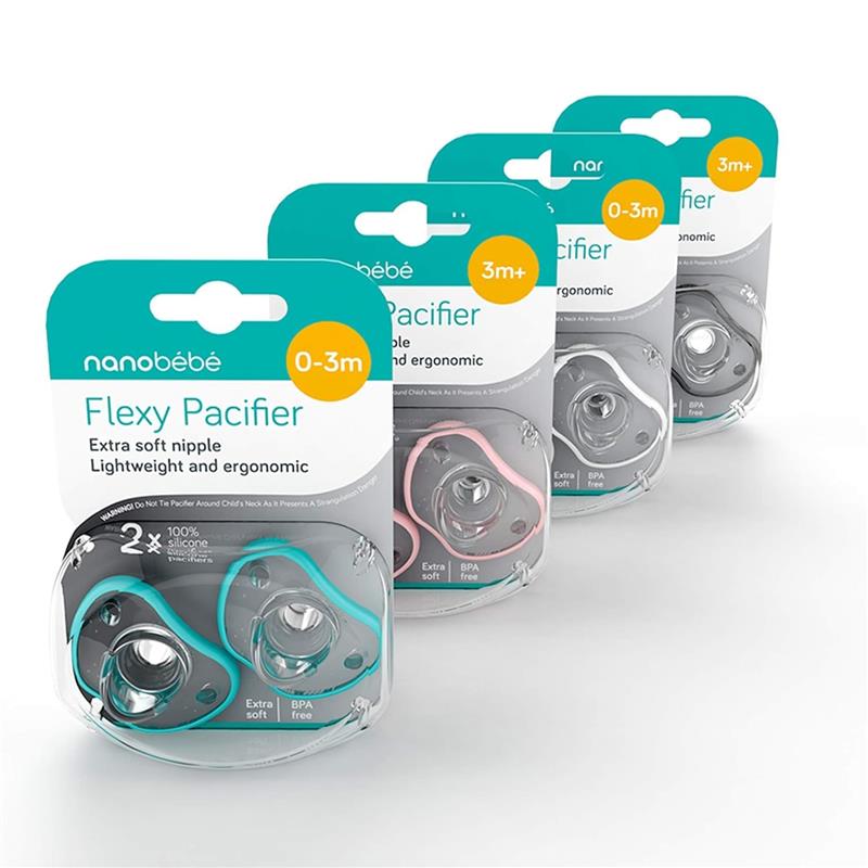 Nanobebe - Flexy Pacifier 2Pk, White Image 6