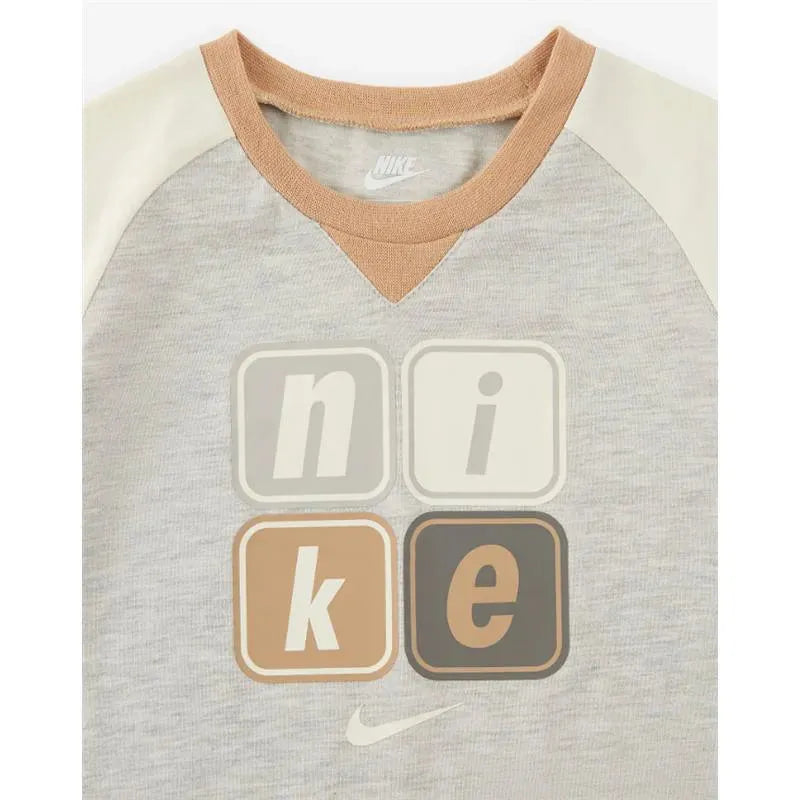 Nike Baby - Boy Short Sleeve Romper, Grey Image 3