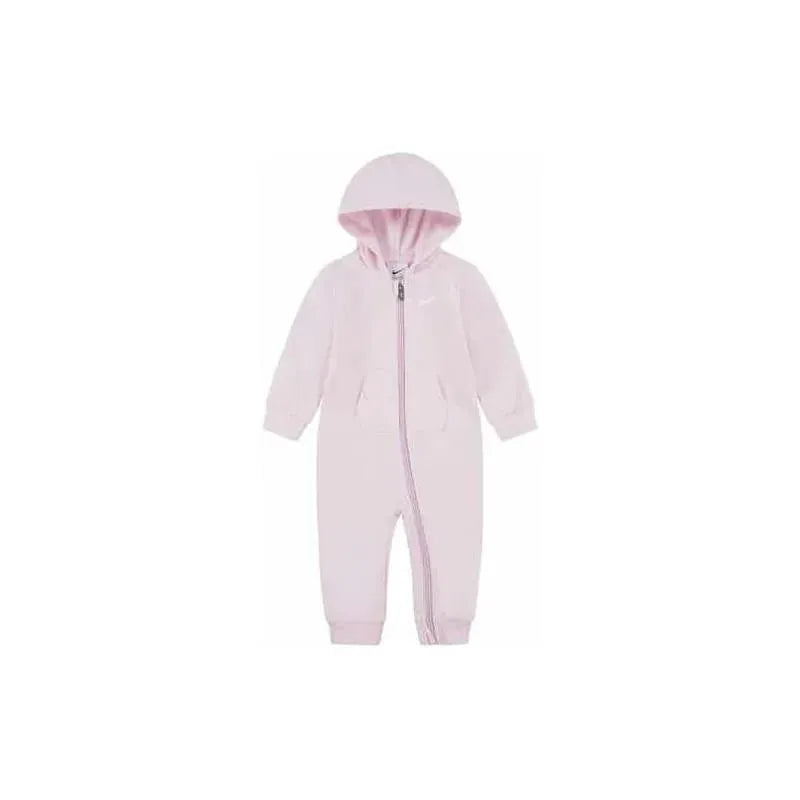 Nike Baby - Girl Hooded Coverall, Pink Image 1