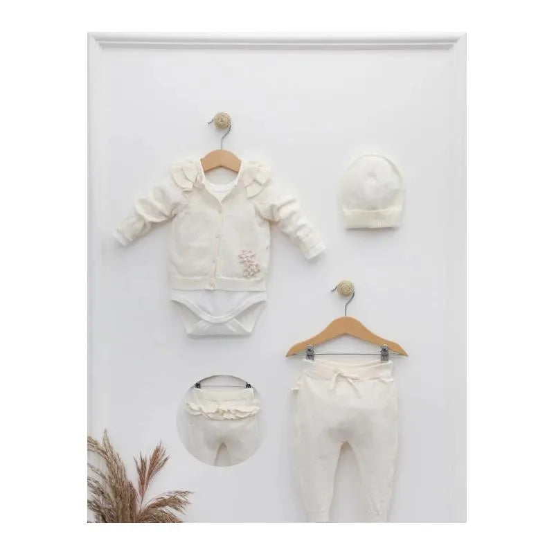 Nipperland - Baby Knitted Baby Outfit Cream  Image 1