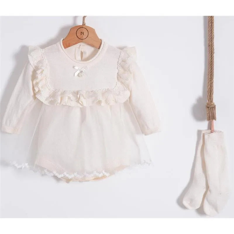 Nipperland - Baby Knitted Special Lace Cream  Image 1