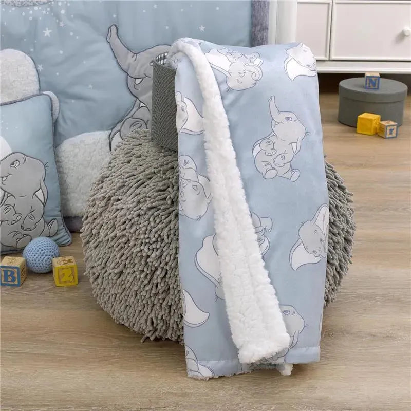 Nojo - Disney Dumbo Sweet Little Baby Super Soft Sherpa Baby Blanket Image 4