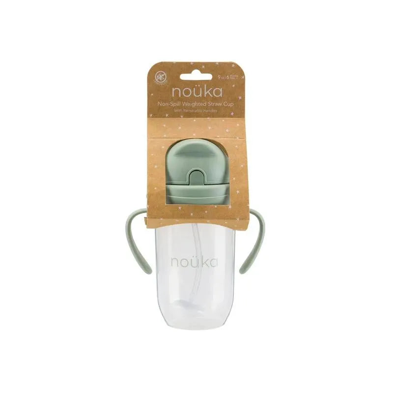 Nouka - Non- Spill Weighted Straw Cup 9 Oz, Soft Sand Image 3