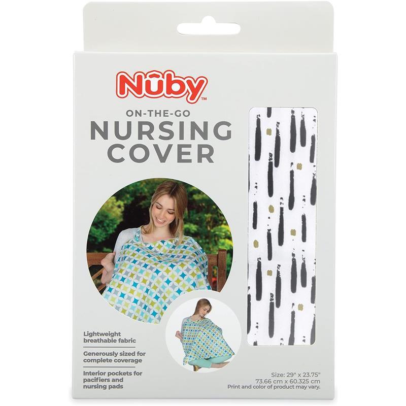 Nuby - 5-In-1 Nursing Cover, Brush Strokes Image 3